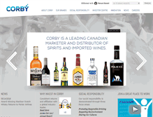 Tablet Screenshot of corby.ca